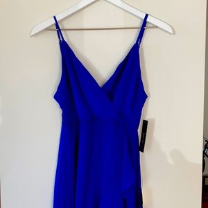 Lulus royal blue multi tiered ruffled dress